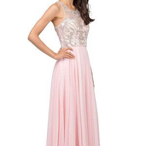 NWT Dancing Queen 9901 Prom Dresses Blush Size M